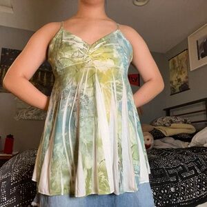 Y2K mudd green tank top